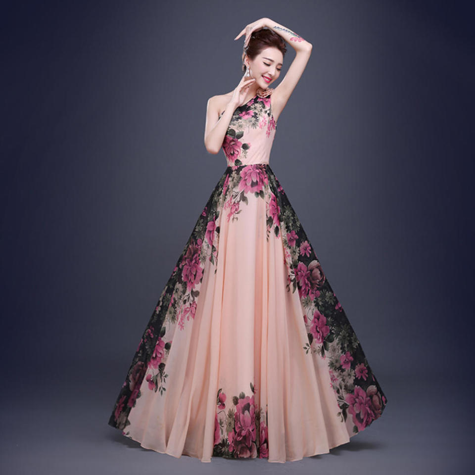 Floral ballgown