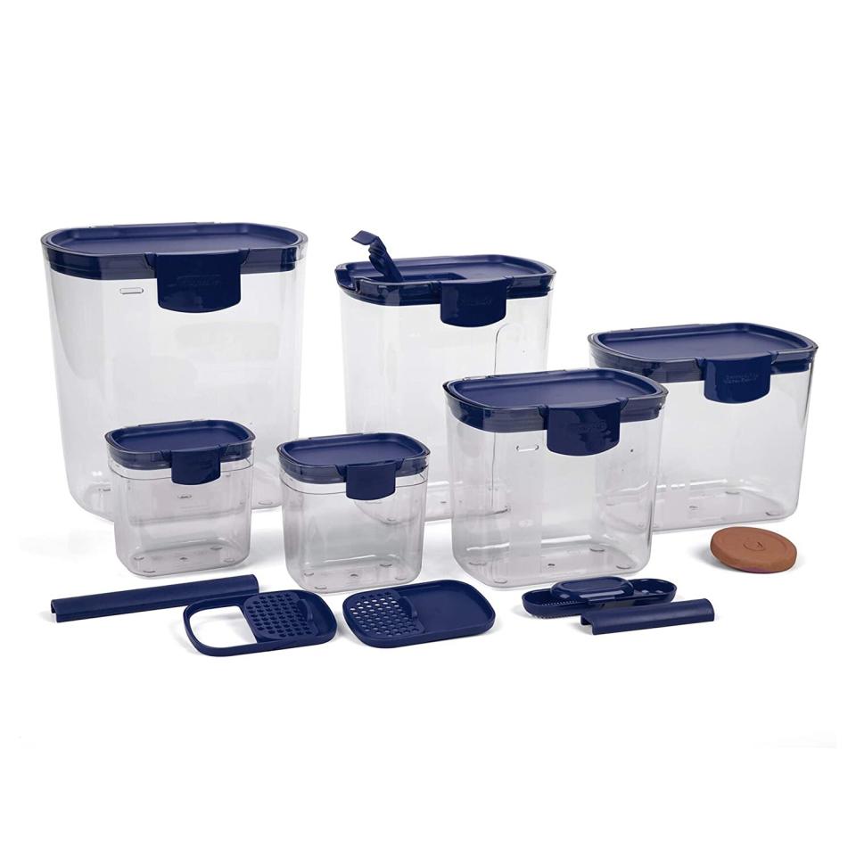 Progressive Prepworks ProKeeper 6 Piece Kitchen Clear Plastic Food Storage