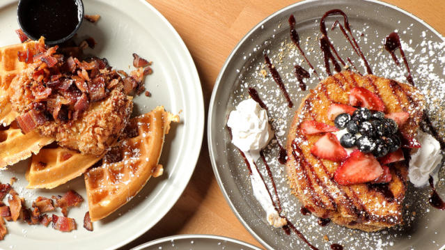 Sweet or savoury french toast waffles - Just Ella Bella