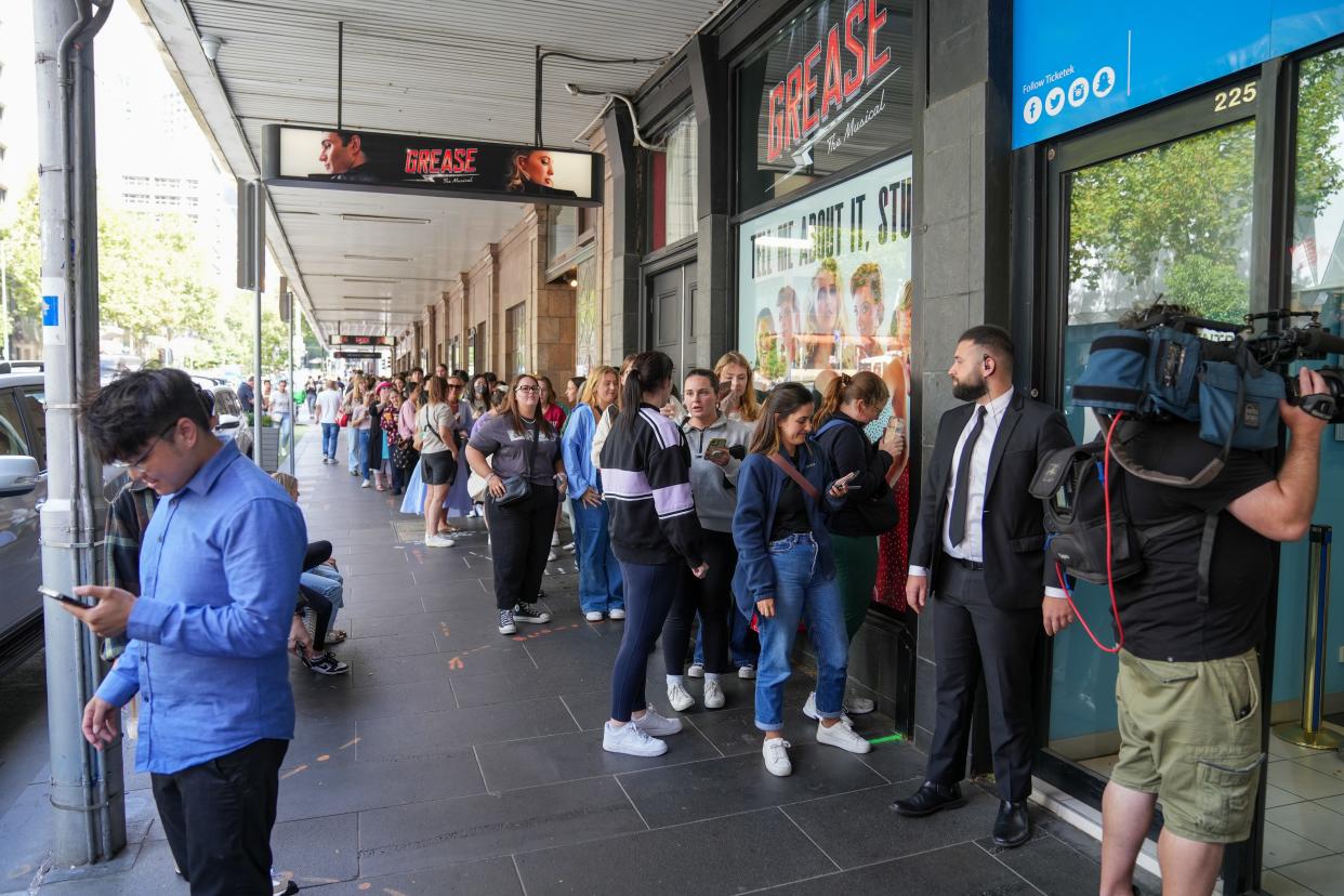 A surprise drop at the Ticketek storefront in Melbourne sent hundreds of hopeful Swifties to line up for last-minute tickets.
