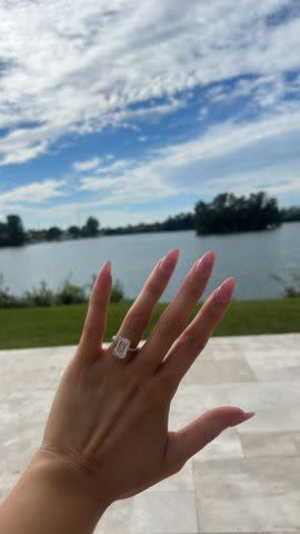 <p>Mikalah Sultan/Instagram</p> Mikalah Sultan shows off her engagement ring