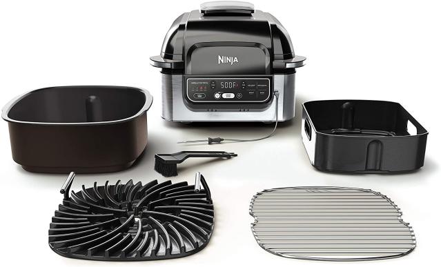 This Ninja Indoor Grill Doubles as an Air Fryer, and It's on Sale