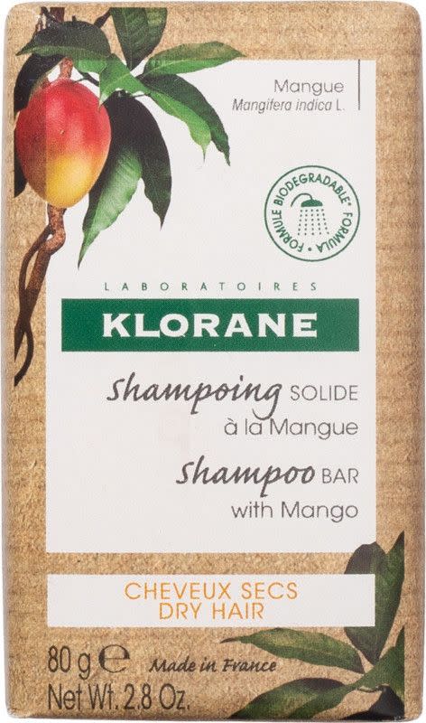 3) Klorane Nourishing Shampoo Bar with Mango