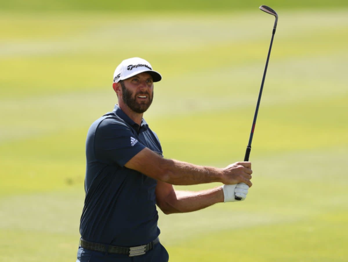 Dustin Johnson competes at the Saudi International in February (Getty Images)