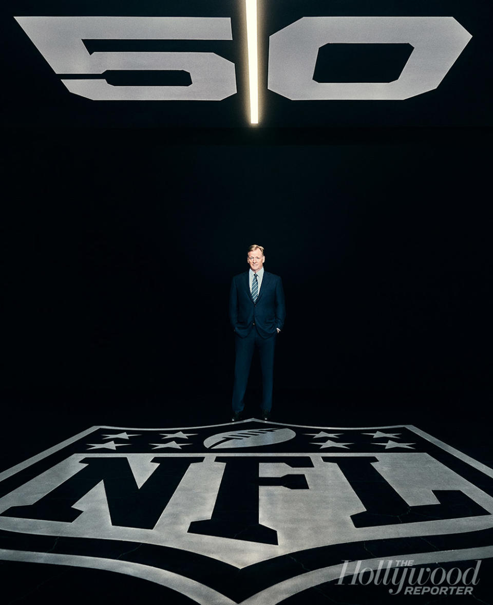 Roger Goodell, the NFL commissioner since 2006, was photographed on August 9 2023 at the NFL’s West Coast headquarters in Inglewood