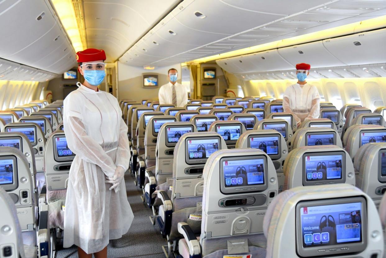 Emirates staff personal protective equipment