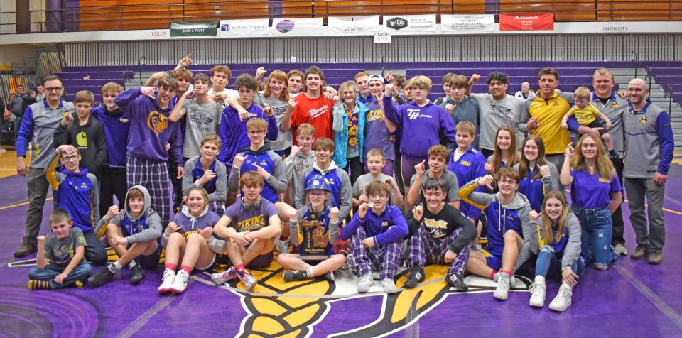 The Bronson Vikings brought home the win Wednesday night, claiming their 21st straight District Wrestling title.