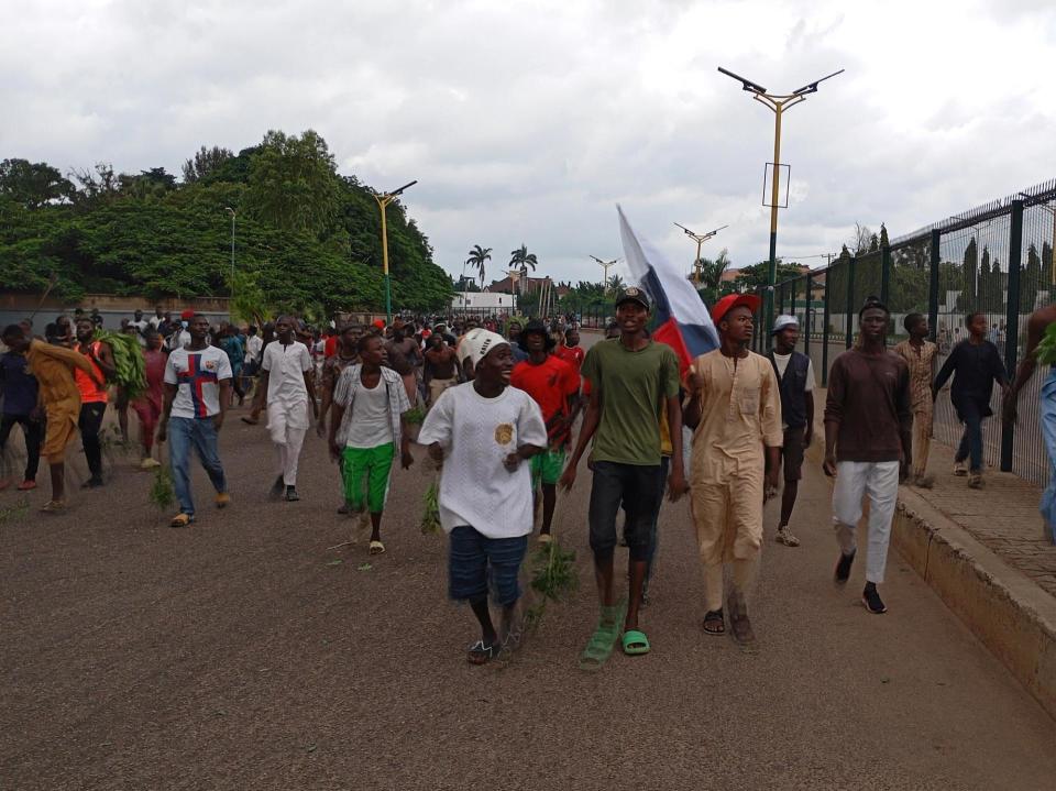 Protesters in Kaduna; Reuters/Stringer