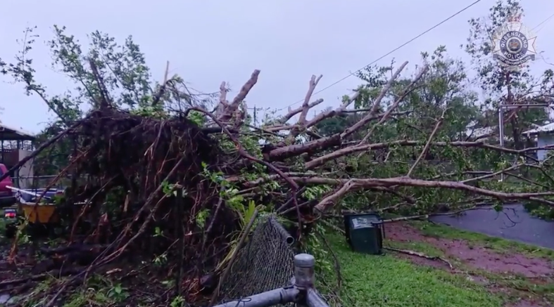 Areas in Far North Queensland have felt the brunt of wind and rain this week. Source: Queensland Police