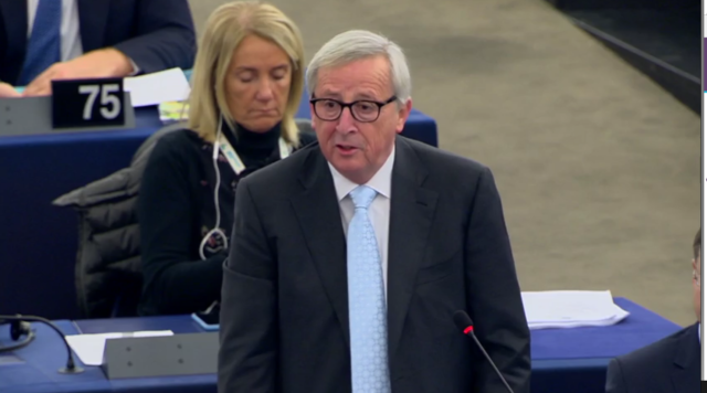 European Commission president Jean-Claude Juncker addressed MEPs in Strasbourg (European Commission Audiovisual Services/PA)