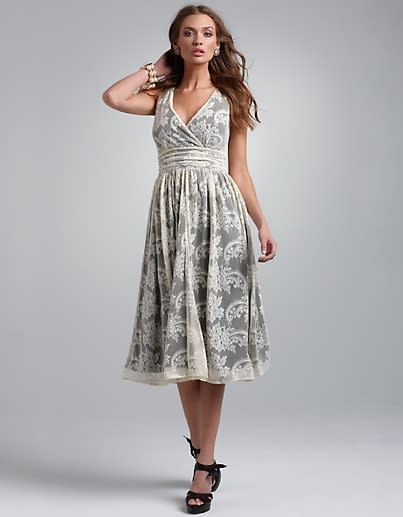 Empire-Waist Lace Dress