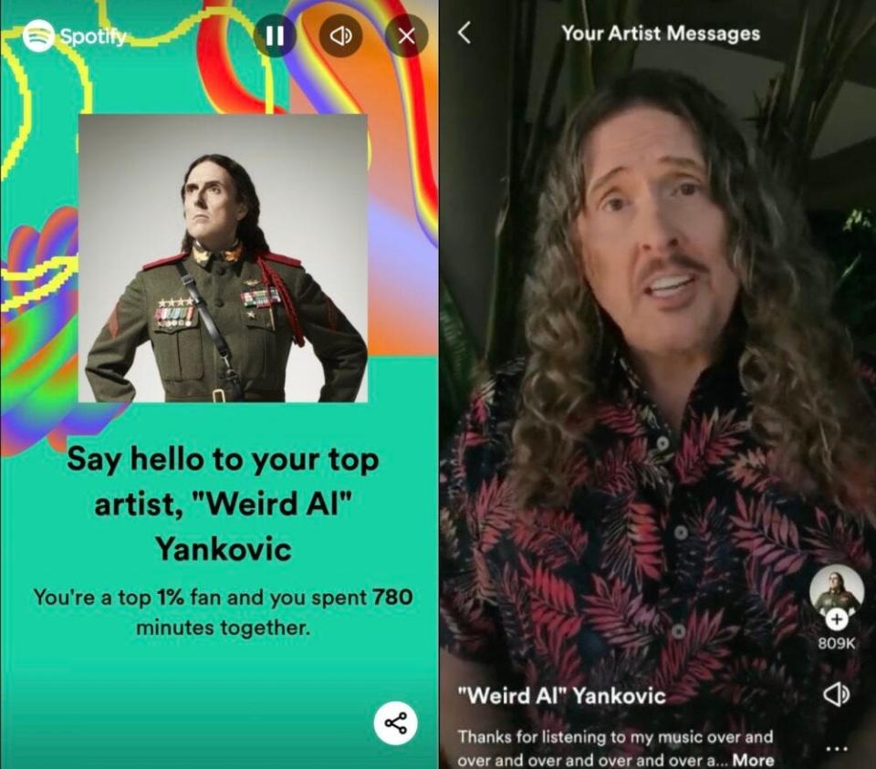 Weird Al Yankovich's recent post about Spotify's streaming numbers, and how little they net the artists.