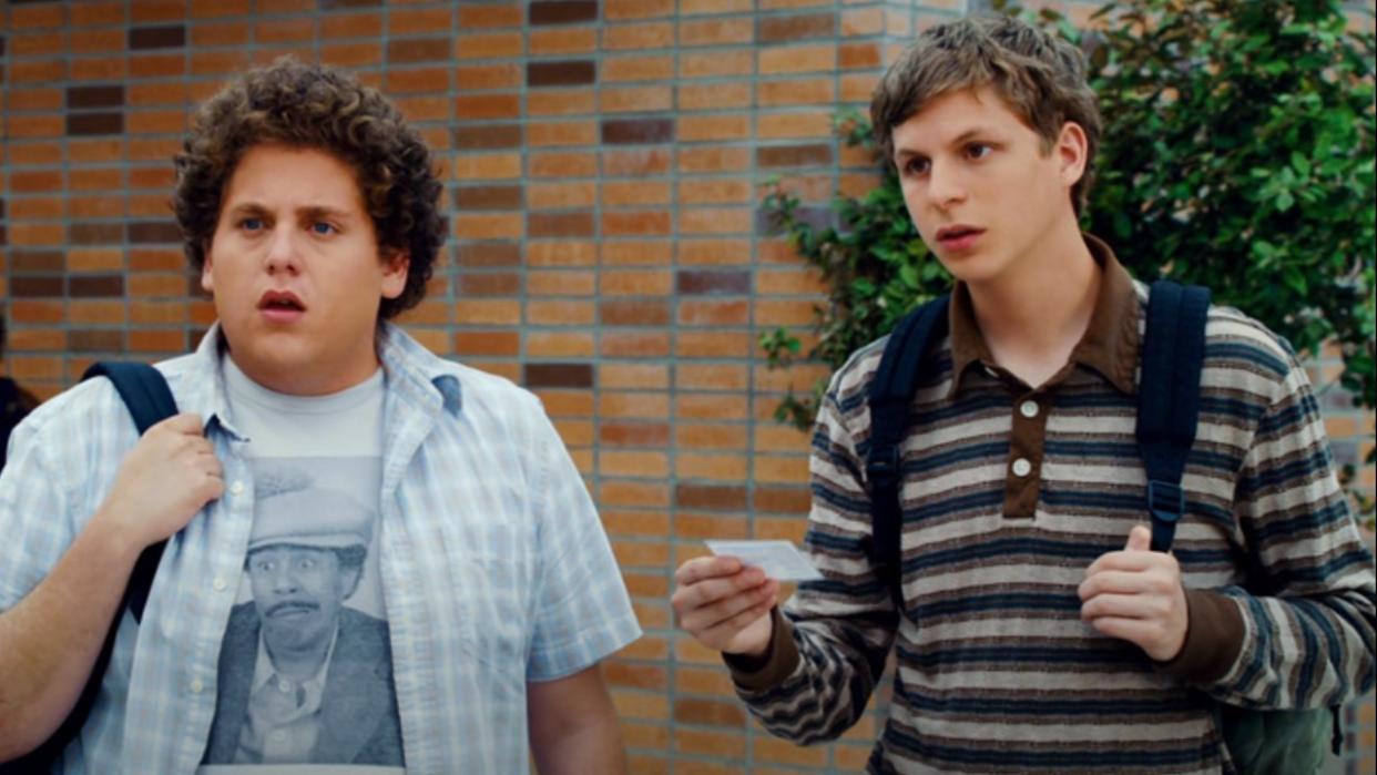  Jonah Hill and Michael Cera in Superbad. 