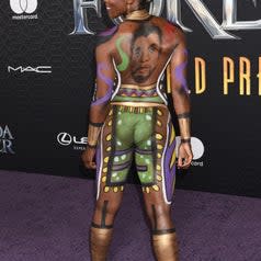 aneshia Adams-Ginyard at the world premiere of Marvel Studios Black Panther: Wakanda Forever held at the Dolby Theatre on October 26, 2022 in Los Angeles,