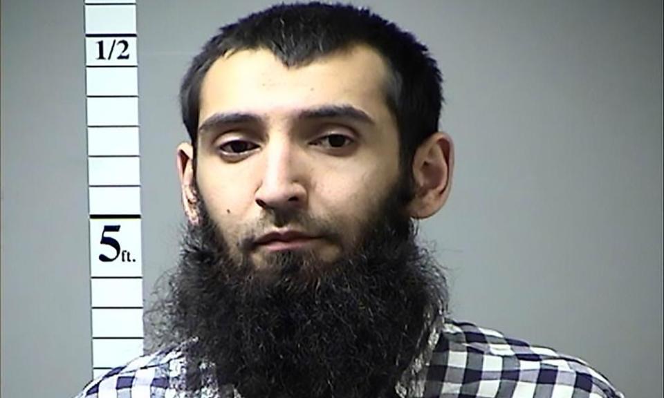 A photograph from the St Charles County police department shows Sayfullo Saipov, the man suspected of killing eight people in New York.
