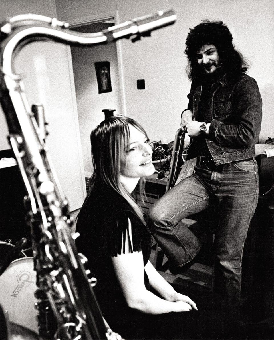 With her husband Jon Hiseman in the 1970s - Lifebooks Ltd