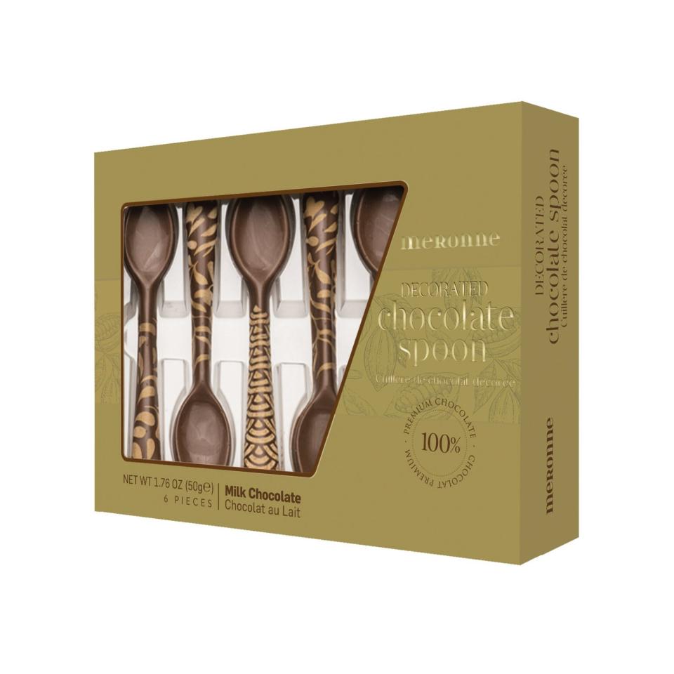 Decorated Milk Chocolate Spoons