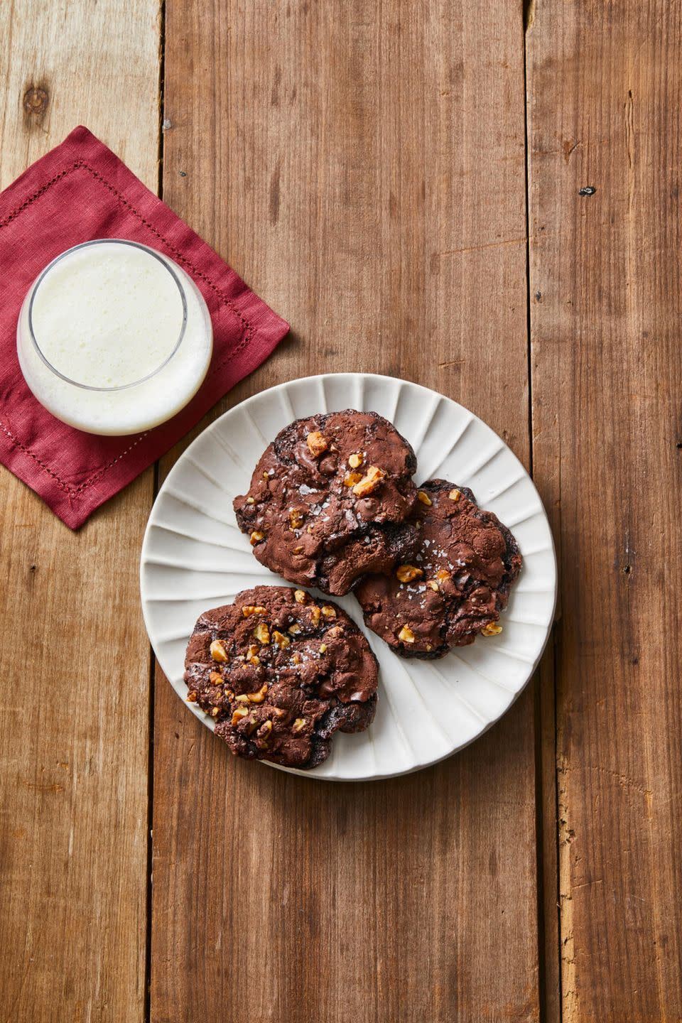 Flourless Chocolate-Walnut Cookies