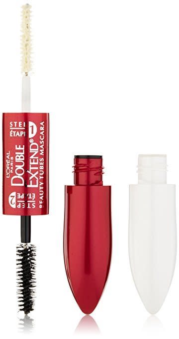 This dual-sided mascara is amazing, according to reviewers. One user applies "the white one a ton of times to lengthen and separate" for a thicker look. Another said the extra step is "worth the extra work."<br /><br />Get<a href="https://www.amazon.com/LOr%C3%A9al-Paris-Double-Lengthening-Mascara/dp/B001IAINFU/ref=sr_1_55_s_it?s=beauty&amp;ie=UTF8&amp;qid=1508948751&amp;sr=1-55&amp;keywords=mascara&amp;refinements=p_72%3A1248873011&amp;th=1" target="_blank">&nbsp;L'Oreal Paris Double Extend Beauty Tubes Lengthening mascara</a>, $7.12