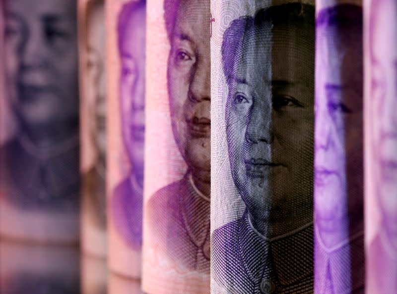 FILE PHOTO: Chinese Yuan banknotes are seen in this illustration