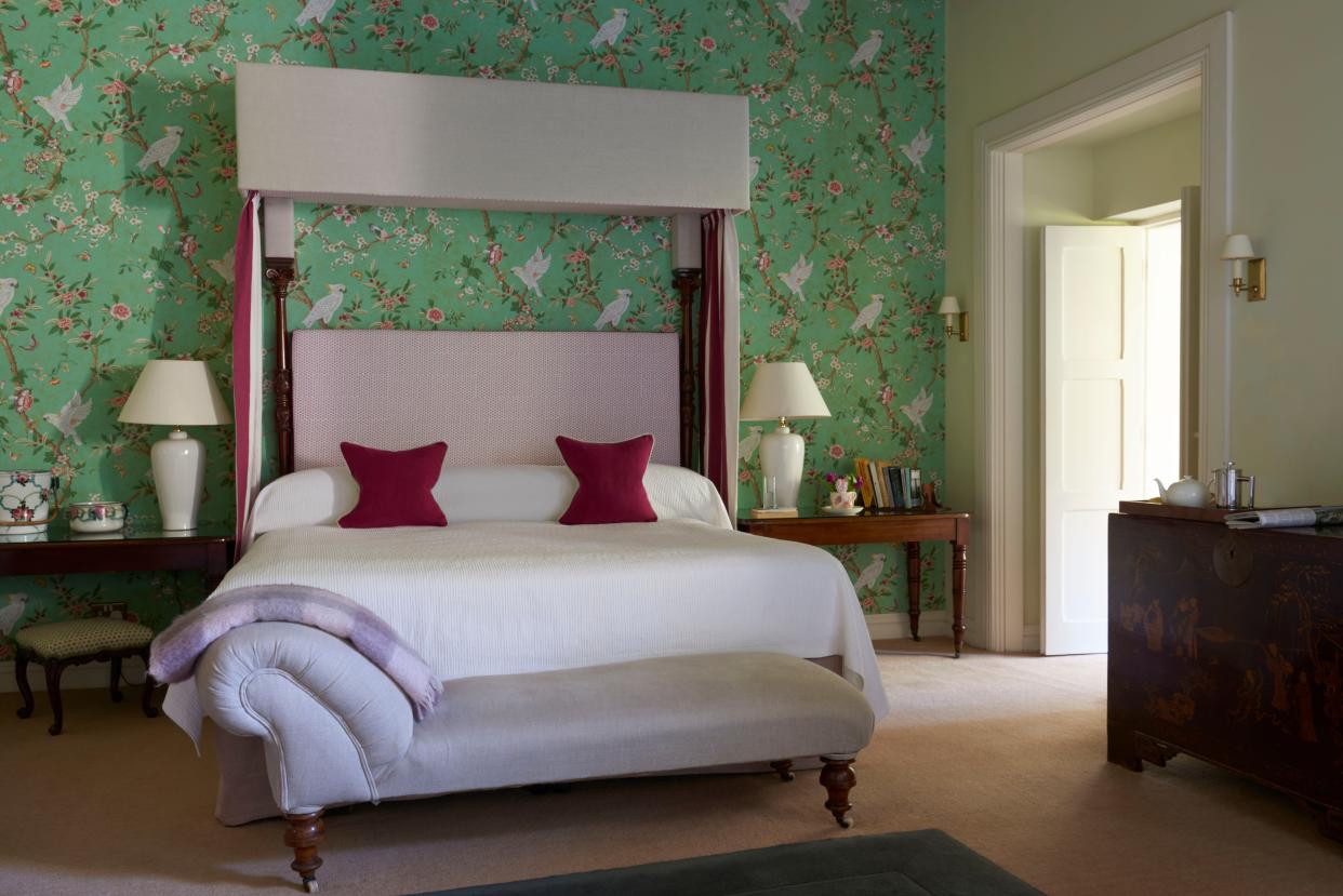 A bedroom at Gregans Castle Hotel. Courtesy of Gregans Castle Hotel.