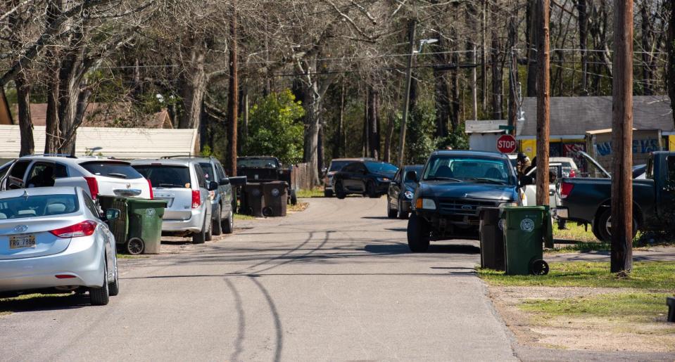 The 300 block of Willis Avenue where a fatal weekend shooting took place is photographed on Monday, Feb. 28, 2022, in Hattiesburg, Miss.