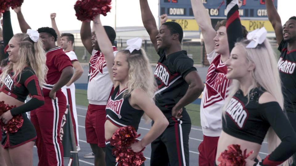 The Navarro College team in Netflix's Emmy-nominated docuseries "Cheer."