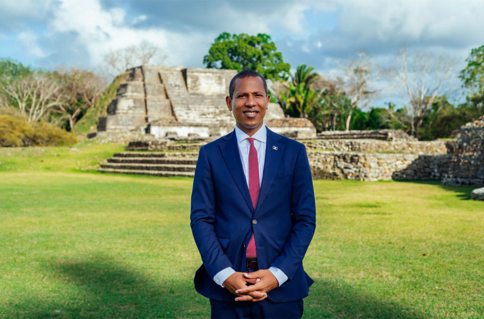 Shyne was elected to represent Mesopotamia, in Belize City, in 2020. In April, he became the leader of Belize’s United Democratic Party. “Thank God I’m in a position where I can try and do my best for my country,” he says. - Credit: Aquila Flores for Rolling Stone