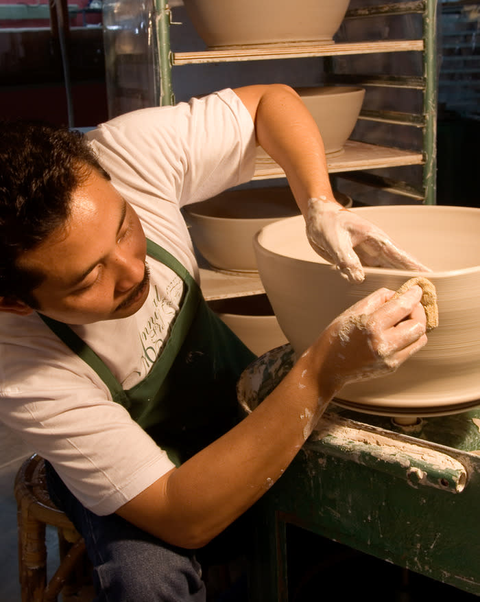 Handmade: Aside from the store, Jenggala also provide activities visitors the chance to try out pottery. (