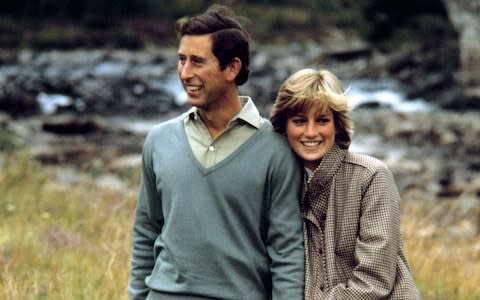 The Prince and Princess of Wales on their honeymoon in Balmoral - Credit: PA