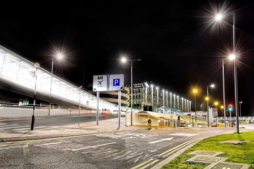 Stock image of car park signage at Dublin Airport Terminal One