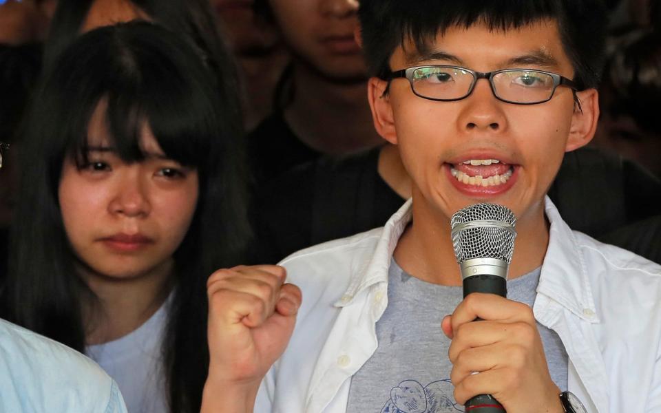 Hong Kong activist Joshua Wong - AP
