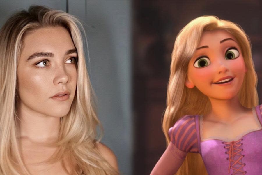 Disney estaría buscando a Florence Pugh para interpretar a Rapunzel en el remake live-action de Enredados