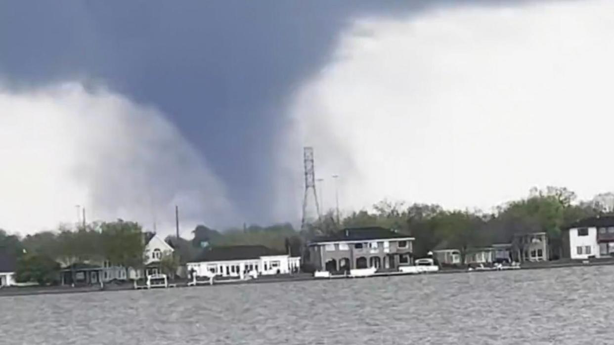 PHOTO: A possible tornado is seen in Lincoln, Neb., April 26, 2024. (Keil Stauffer)