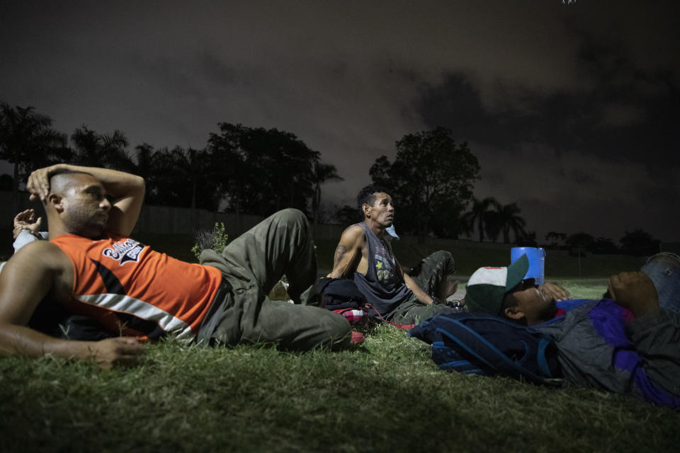 Hondurans deported from Mexico rest near a bus terminal in San Pedro Sula, Honduras, on Nov. 28, 2019, waiting for transportation to continue the trip back to their communities. The Trump Administration insists that Central Americans in danger already have safe havens. "For those of you who have legitimate asylum claims, we encourage them to go and seek assistance from the first neighboring country," Acting Customs and Border Protection Commissioner Mark Morgan recently told reporters. (AP Photo/Moises Castillo)