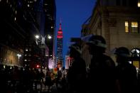 Protest against the death in Minneapolis police custody of George Floyd, in New York