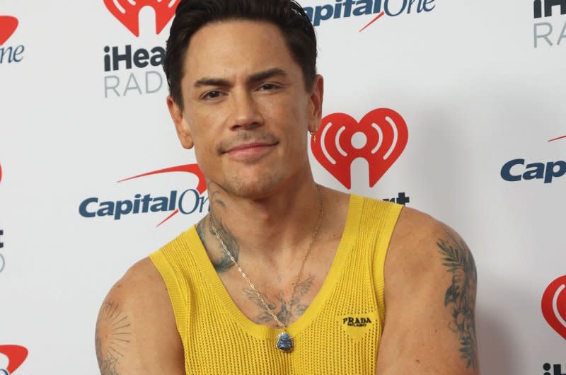 Tom Sandoval arrives for the iHeartRadio Music Festival at T-Mobile Arena in Las Vegas on September 22. File Photo by James Atoa/UPI