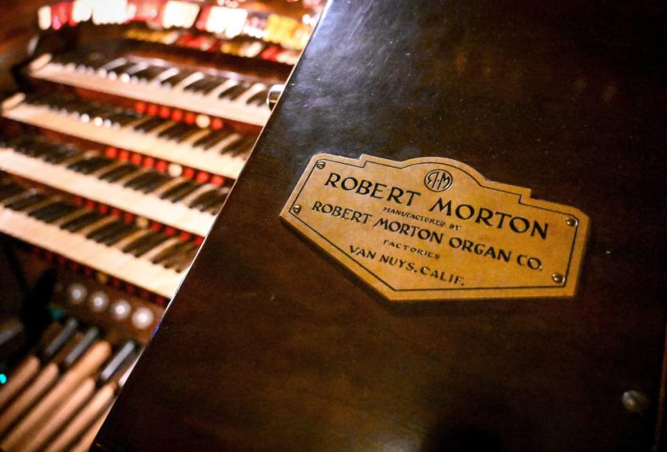 The Robert Morton theatre pipe organ at the historic Warnors Theatre in Fresno was built in 1928 and is one of the few remaining organs still in working shape in the U.S.