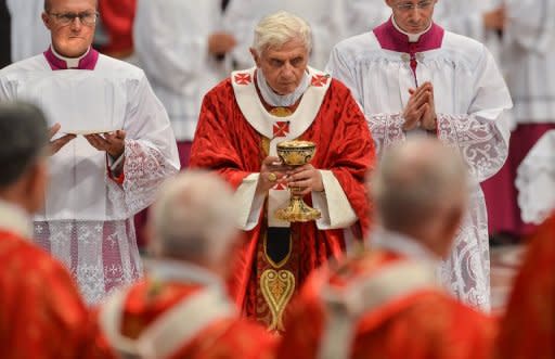 Pope Benedict XVI holds a mass at Saint Peter's Basilica June 29, in the Vatican. The Catholic Church could have avoided much of the scandal that currently surrounds it if women had been in positions of power, says a feminist insider in the Church