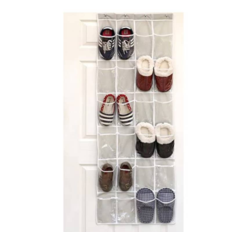 24-Pocket Over-the-Door Hanging Shoe Organizer