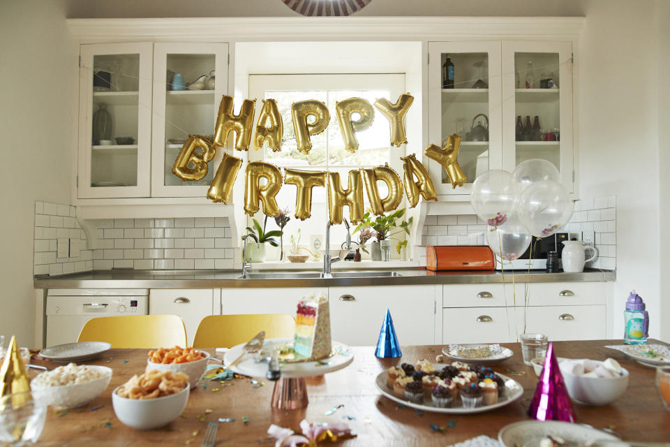 Various dessert on table during birthday party at home. (Getty)