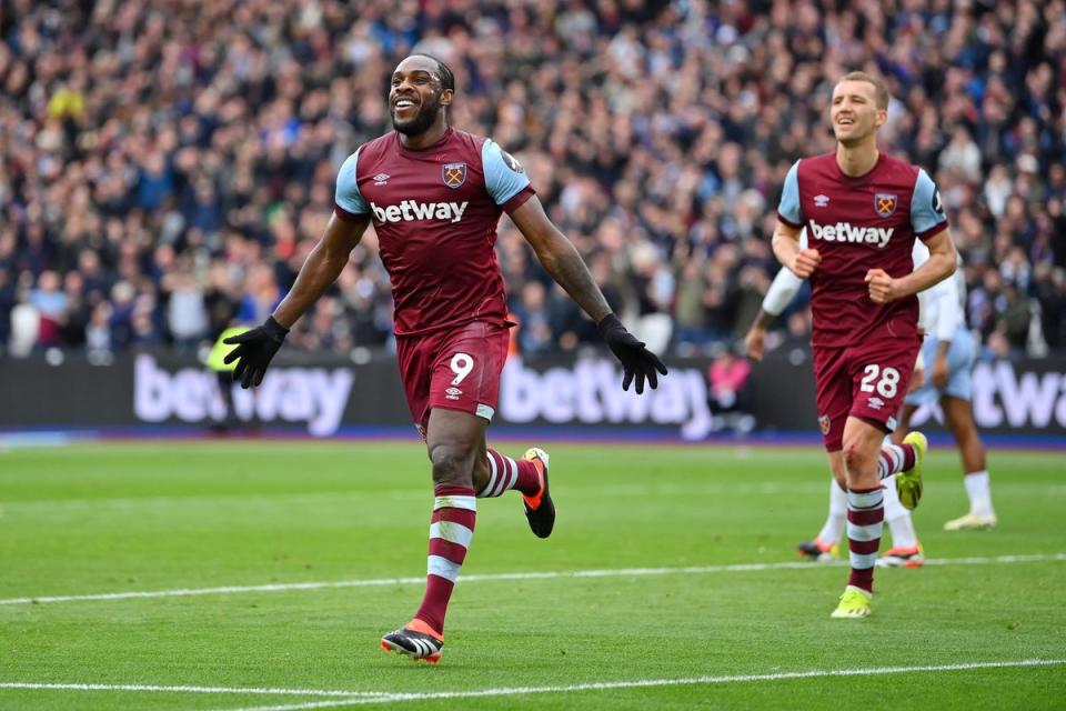 Michail Antonio is one of the major beneficiaries of West Ham’s new system (Getty Images)