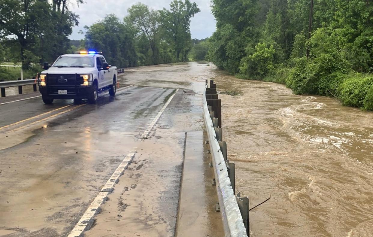 Heavy downpours and flash flooding forced evacuations in parts of the Houston area in early May 2024. <a href="https://newsroom.ap.org/detail/SevereWeatherTexas/6a35099f619b4aa99fdf46ea77ba972f/photo" rel="nofollow noopener" target="_blank" data-ylk="slk:Texas Department of Transportation via AP;elm:context_link;itc:0;sec:content-canvas" class="link ">Texas Department of Transportation via AP</a>