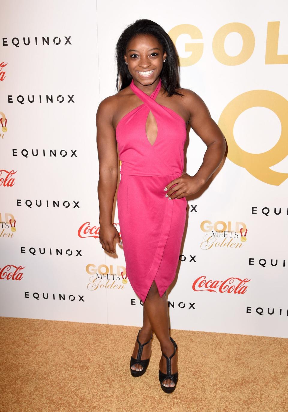 Simone Biles at a Life is Good event in January 2017.