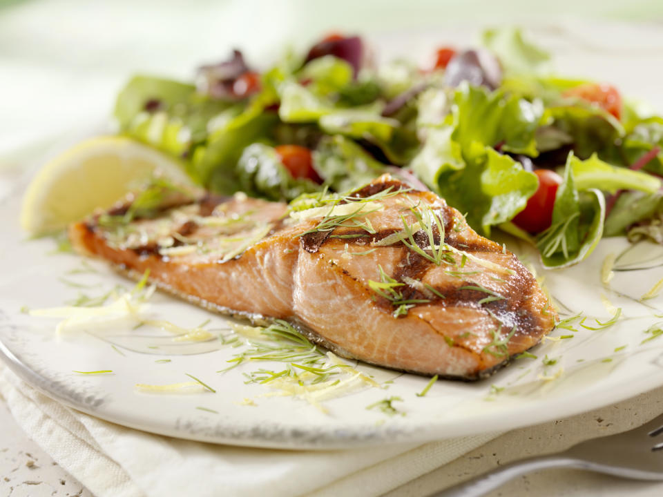 Salmon has stress-busting properties. (Getty Images)