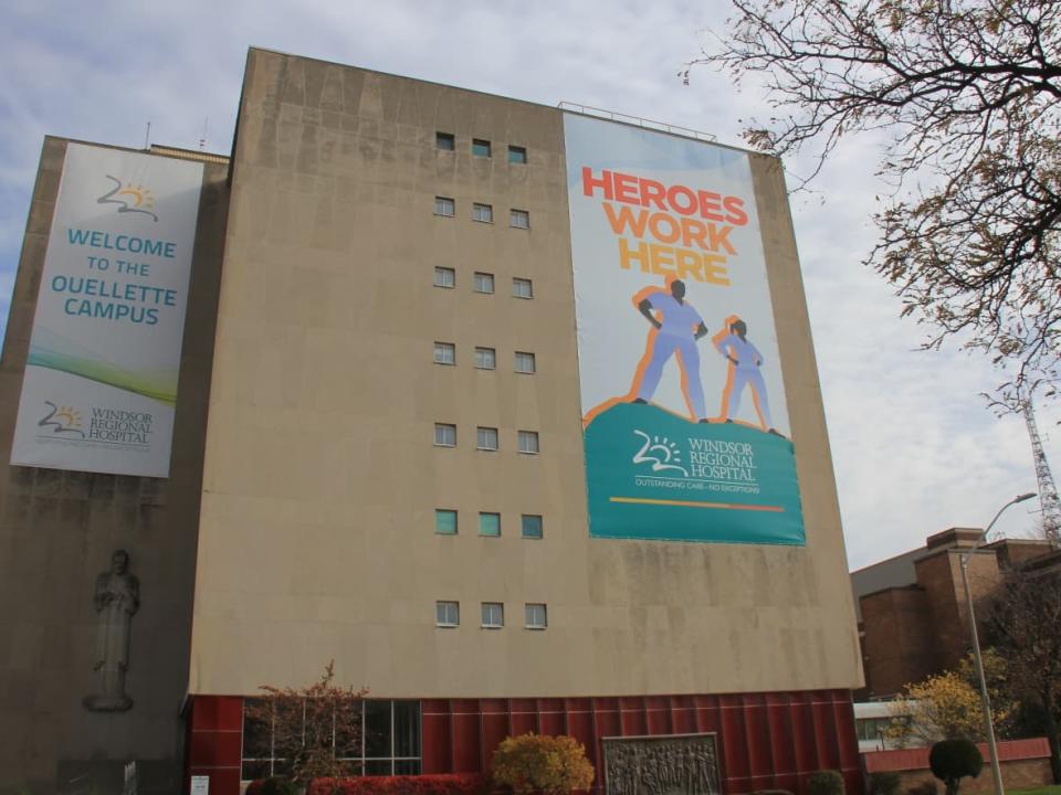 Windsor regional Hospital Ouellette campus is shown in this file photo. The hospital has been approved to use an anti-viral and antibody medication on COVID-19 patients meeting a certain criteria.  (Mike Evans/CBC - image credit)