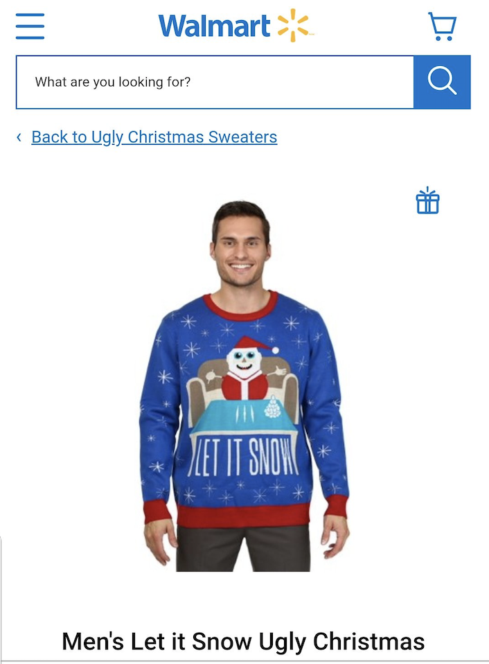 Walmart Canada is apologizing for "any unintended offence" caused by inappropriate Christmas-themed sweaters being sold on its website. 