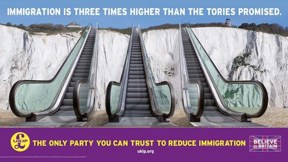 <span class="caption">UKIP Escalator Advertisement (2015)</span>