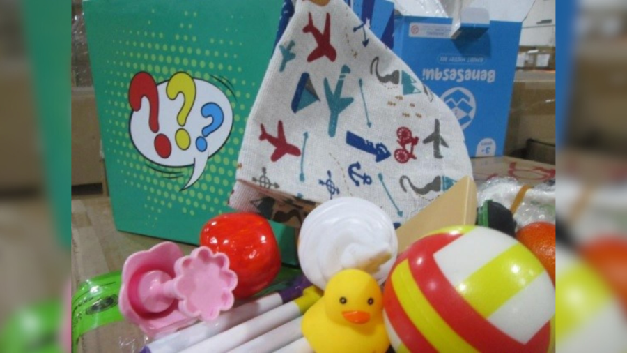 U.S. Customs and Border Patrol officers and U.S. Consumer Product Safety Commission (CPSC) investigators announced the seizure of more than 2,200 baby products from China that failed to comply with U.S. child safety standards. (U.S. Customs and Border Protection)
