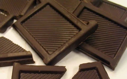 Squares of dark chocolate - Credit: &nbsp;Jennie Fairhurst